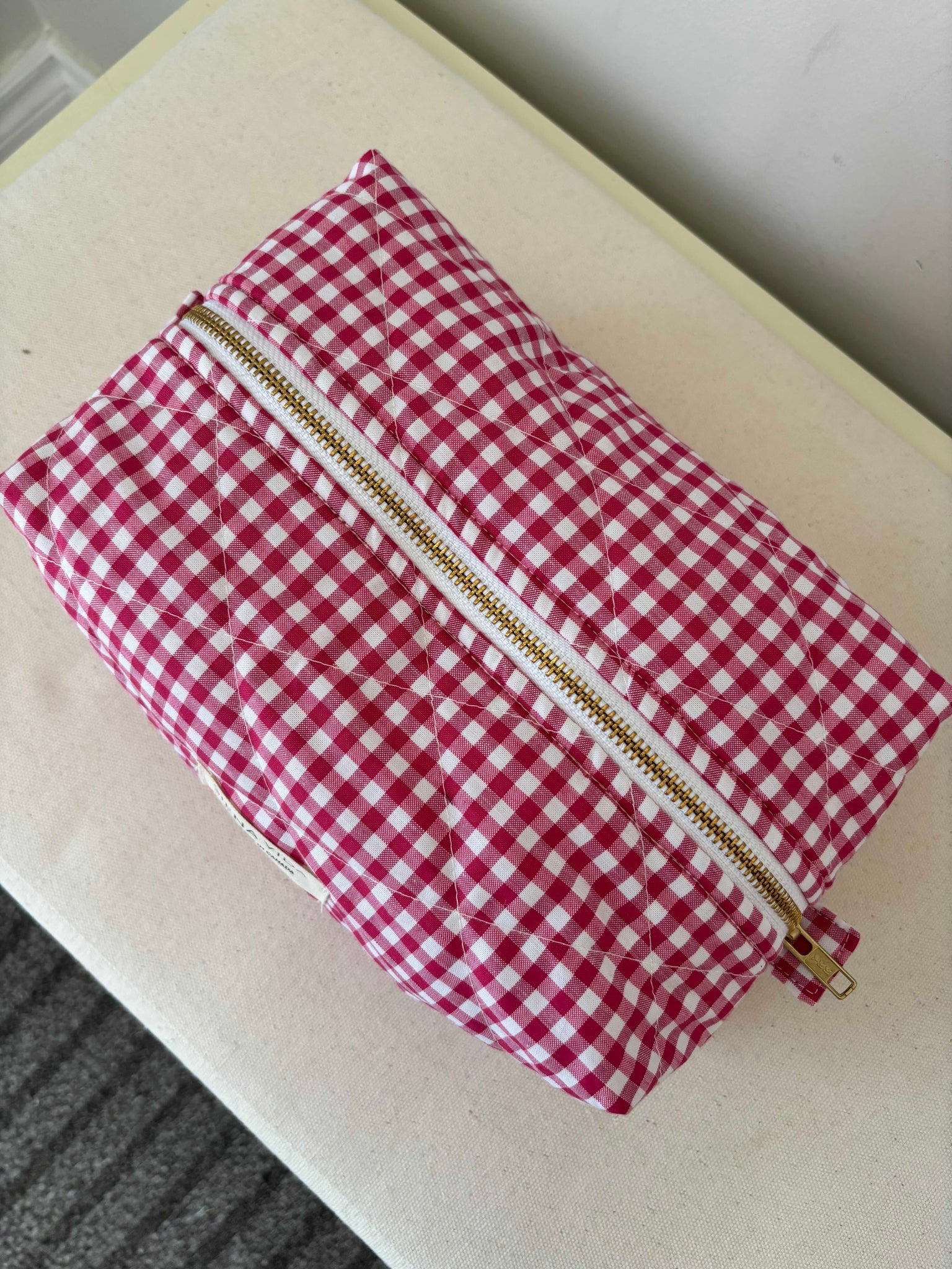 Pouch Red Gingham