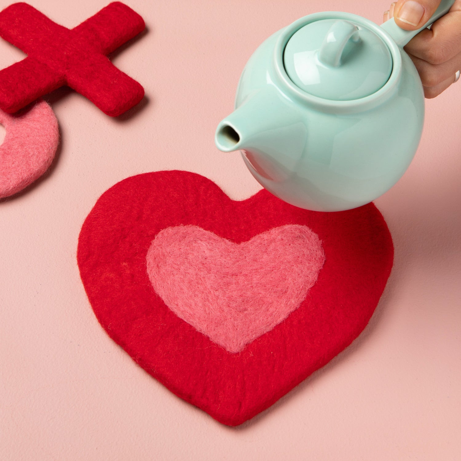 Trivet Heart Wool