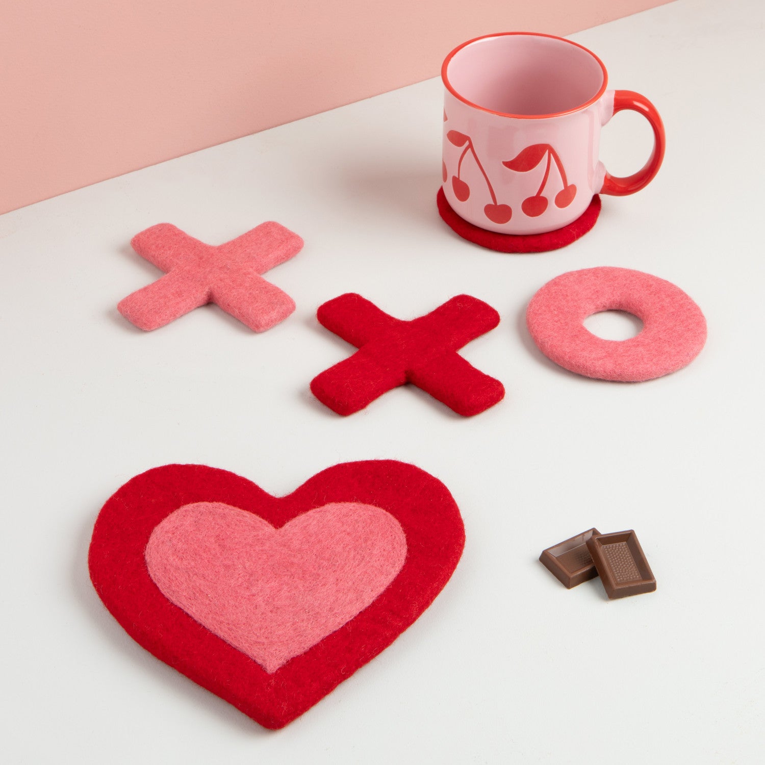 Trivet Heart Wool