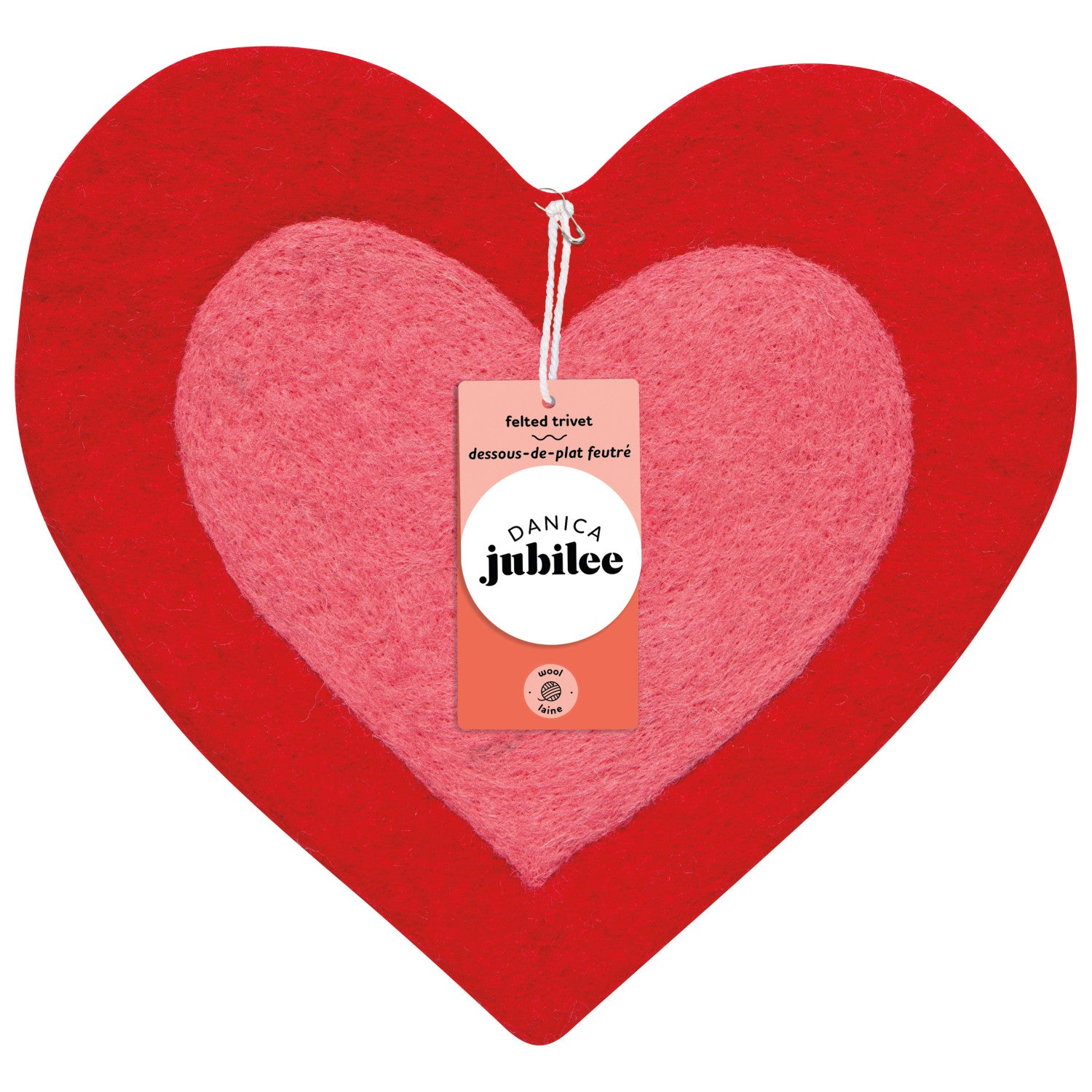 Trivet Heart Wool
