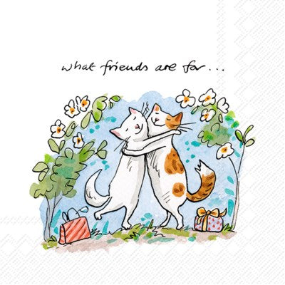 Napkin Cats Friends