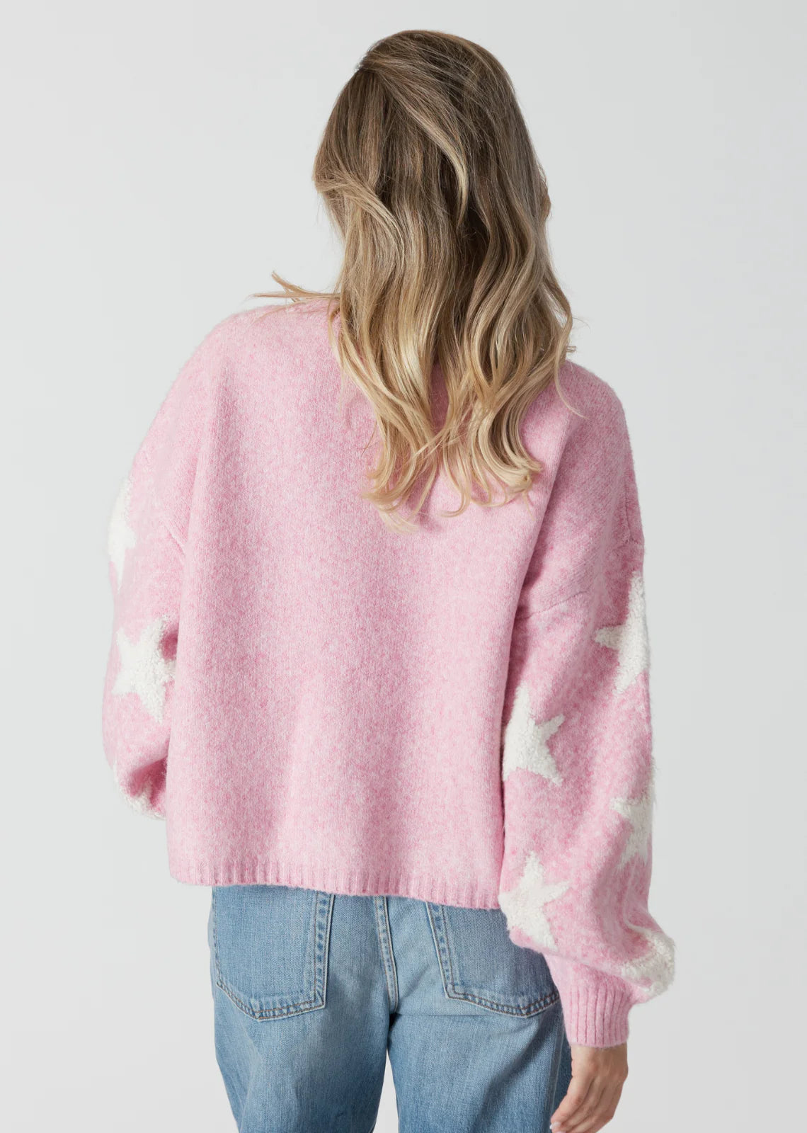 Sweater w/Sherpa Stars