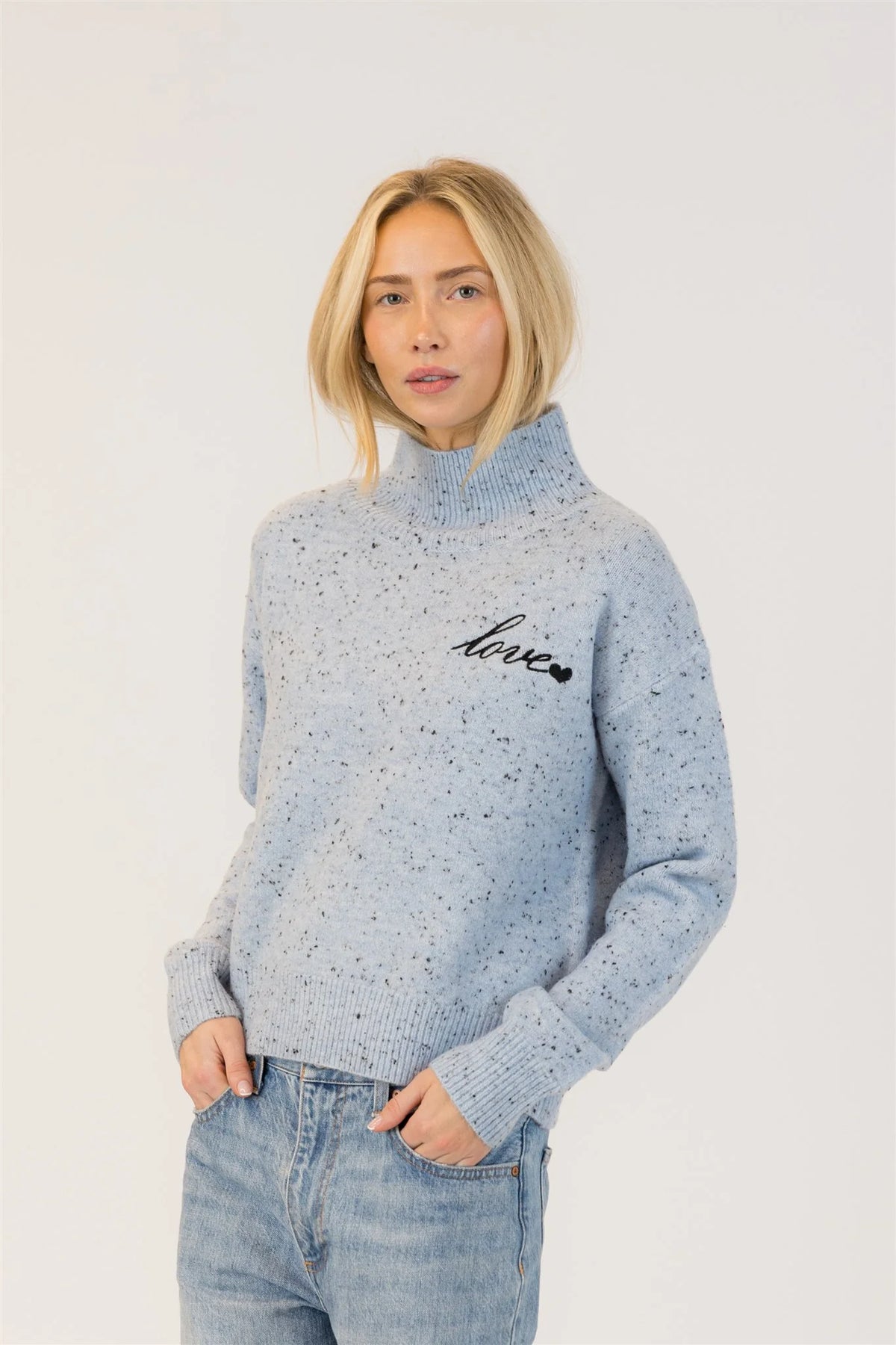 Sweater Mockneck w/Love