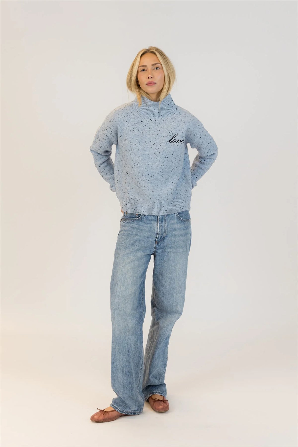 Sweater Mockneck w/Love
