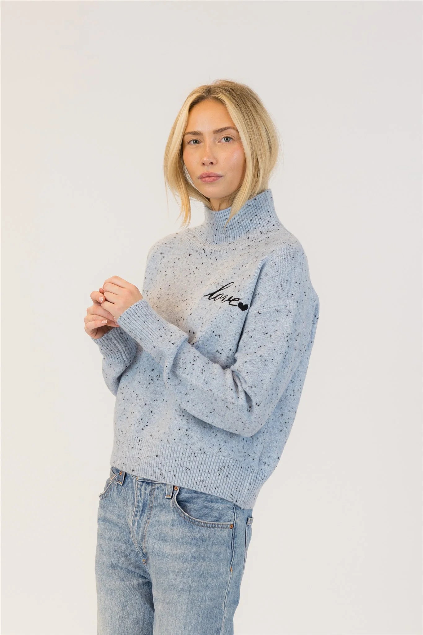 Sweater Mockneck w/Love