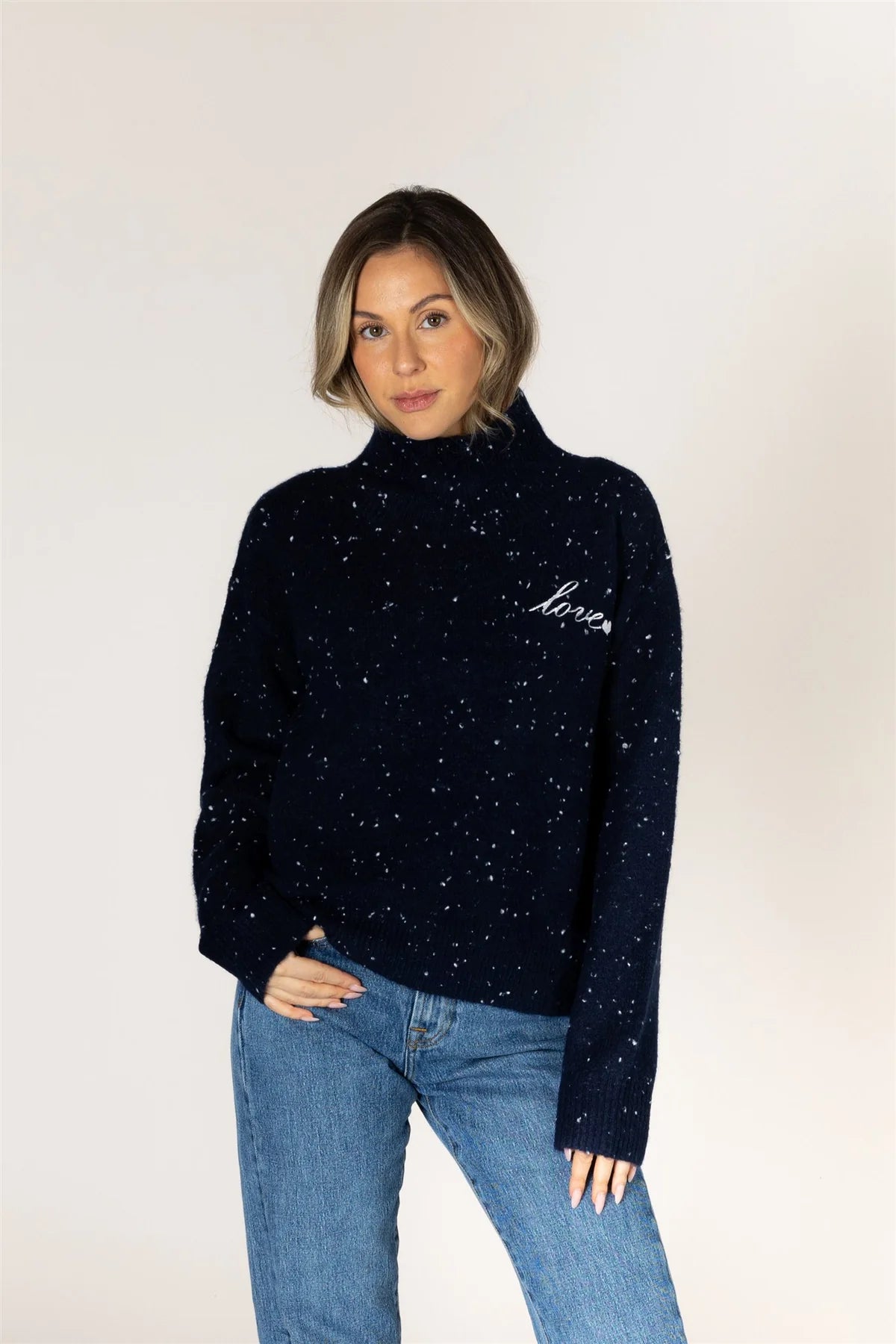 Sweater Macy Heart Fleck