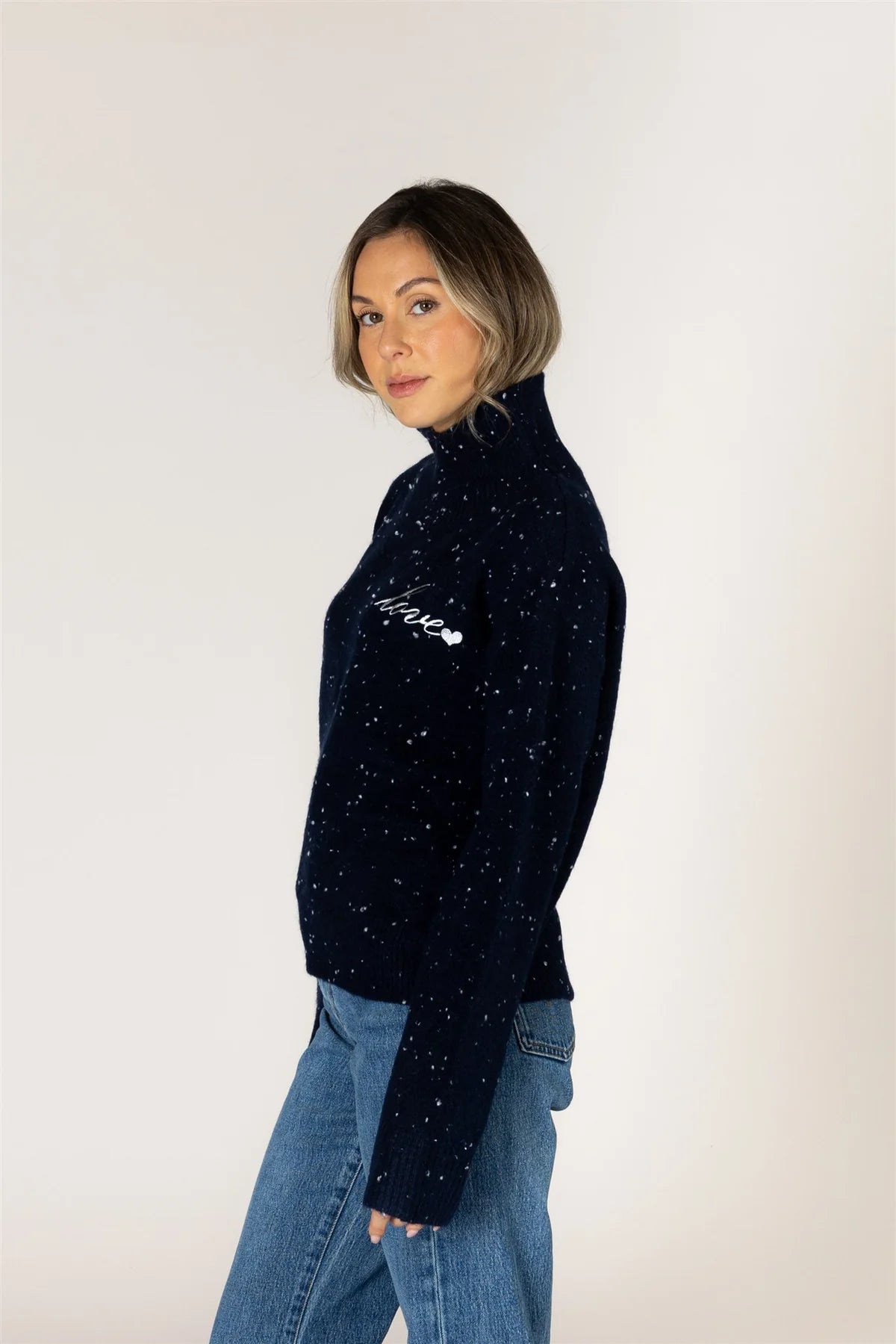 Sweater Macy Heart Fleck