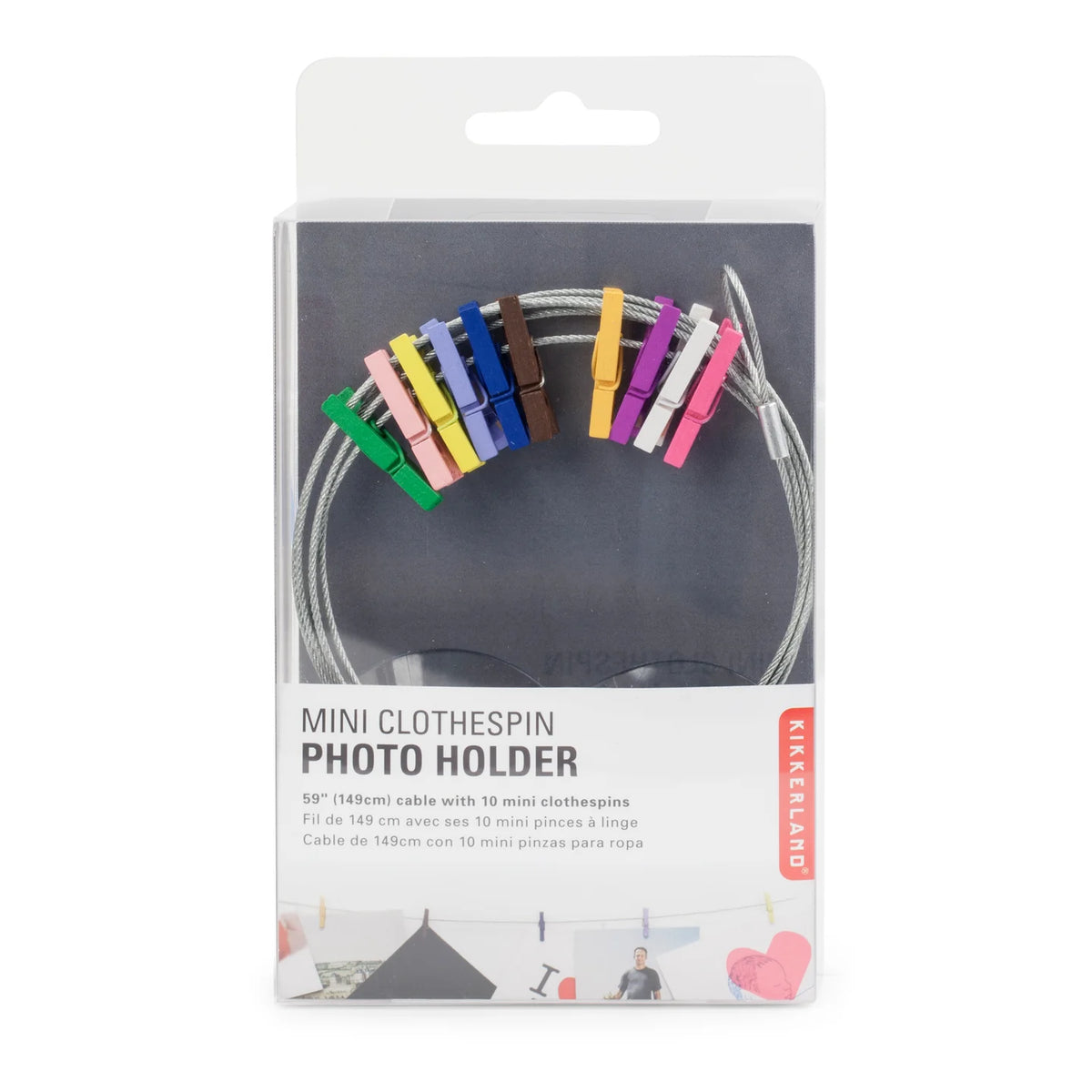 Photo Holder mini clothespins- 10 clips
