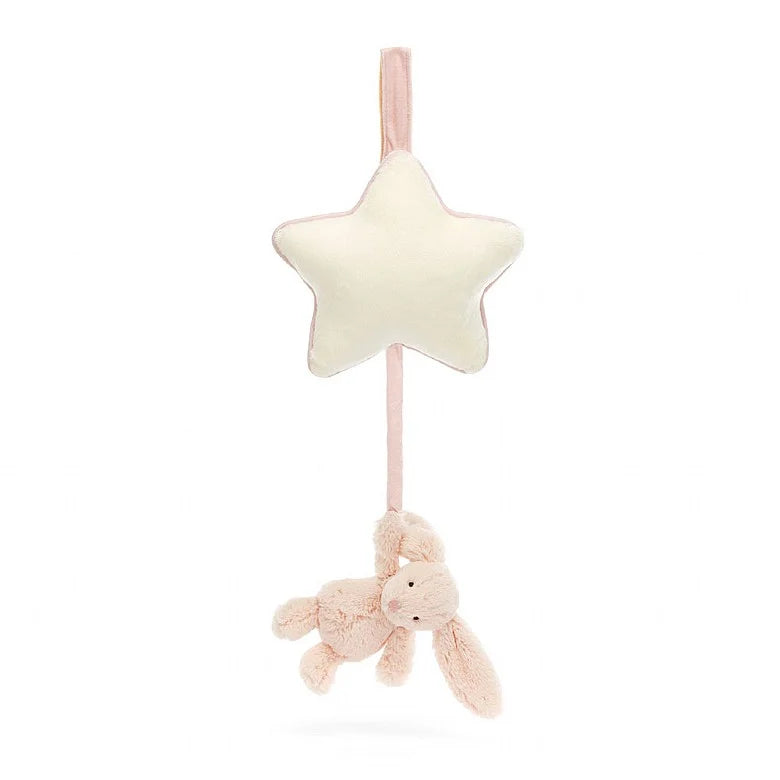 Jellycat Bashful Bunny Musical Pull - Blush Jellycat Bashful Bunny Musical Pull - Blush
