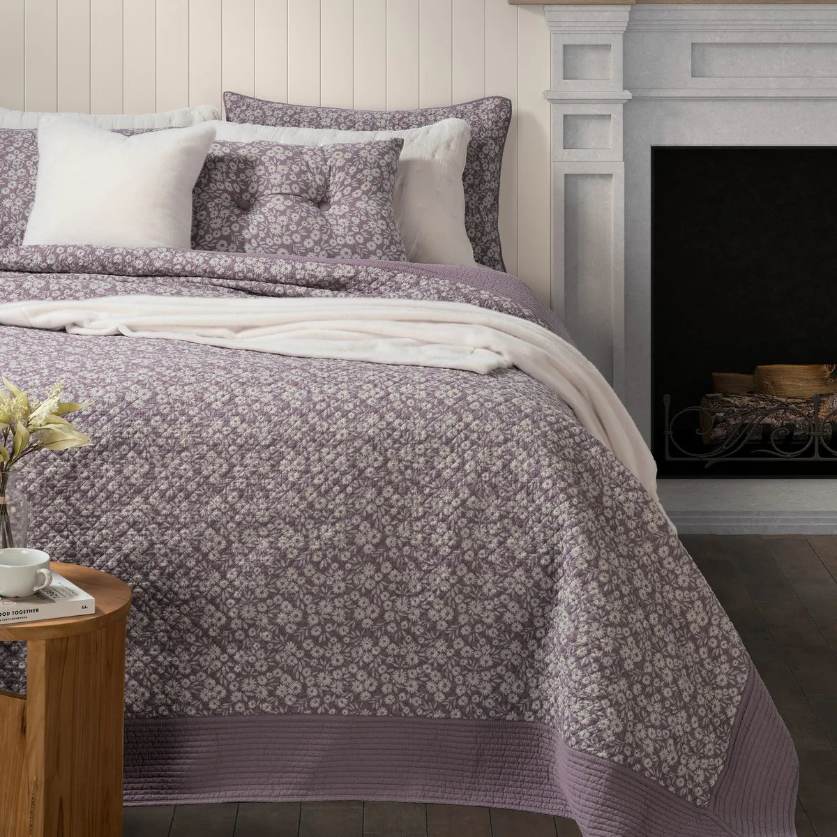 Quilt Maggie w/Shams Queen Lavender