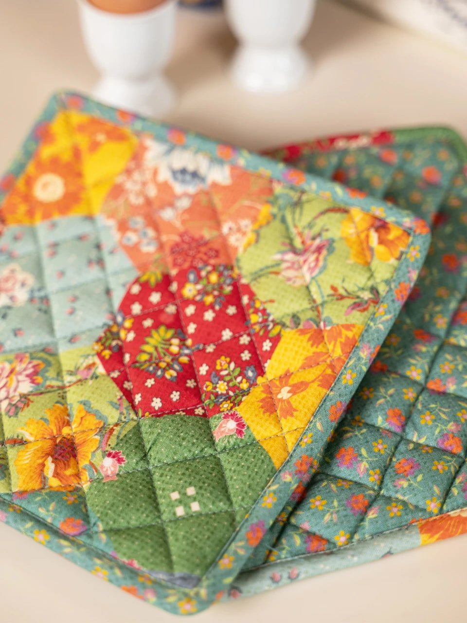 Pot Holder S/2 Country Fair