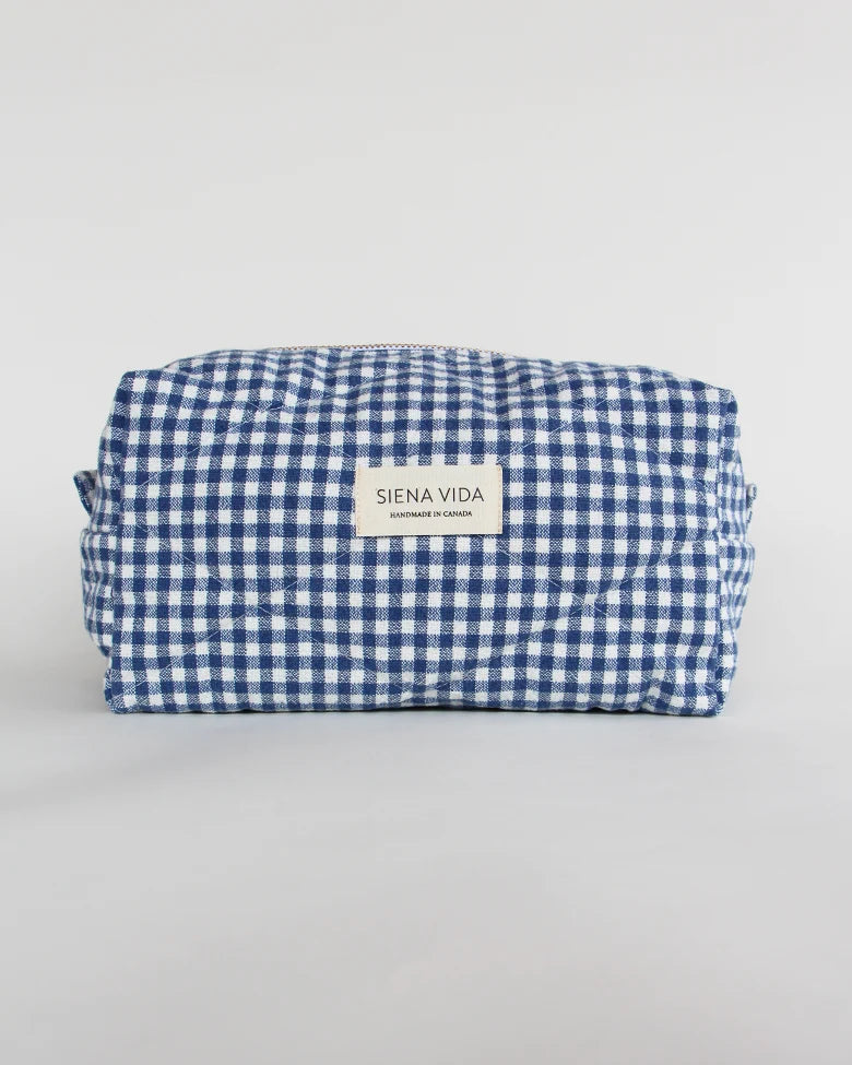 Pouch Denim Gingham