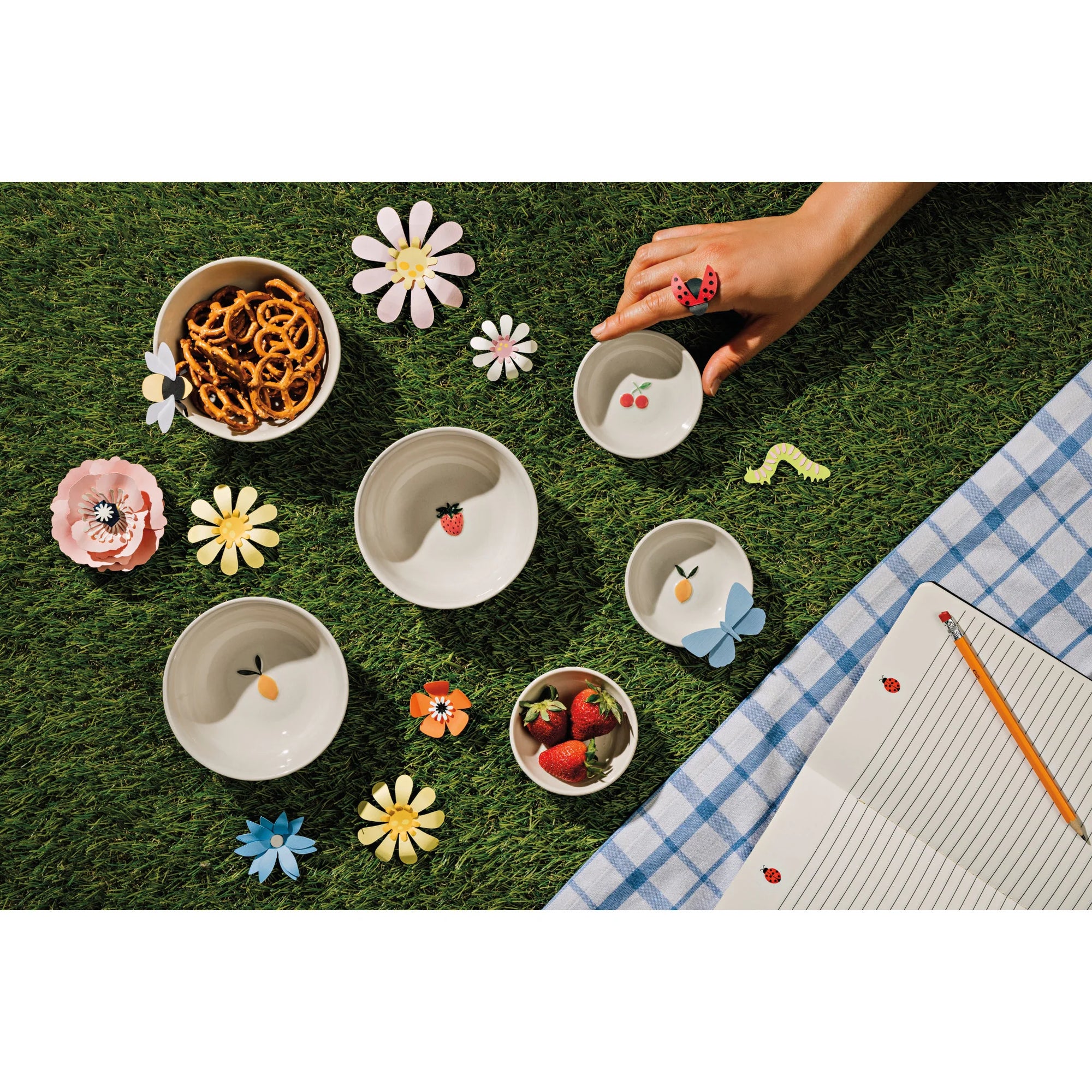 Bowl Strawberry Motif
