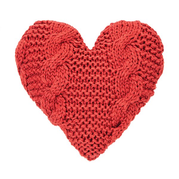 Cushion Heart Knit Cinnamon