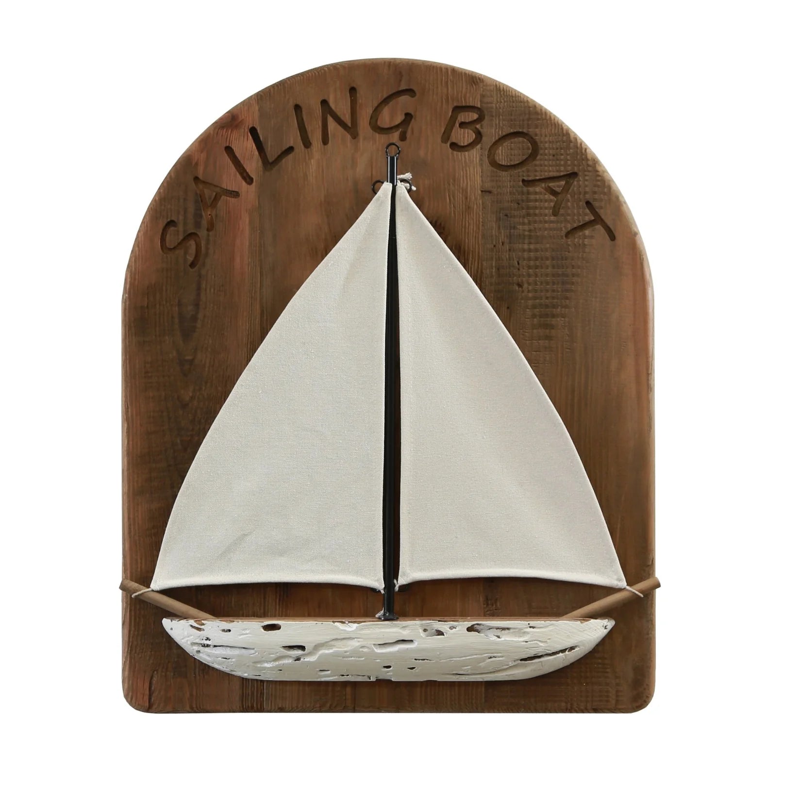 Sailing Boat Reclaimed Wooden Wall