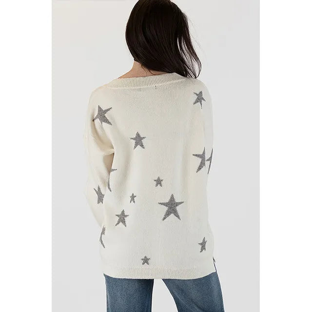 Sweater Shelly VNeck W/Stars