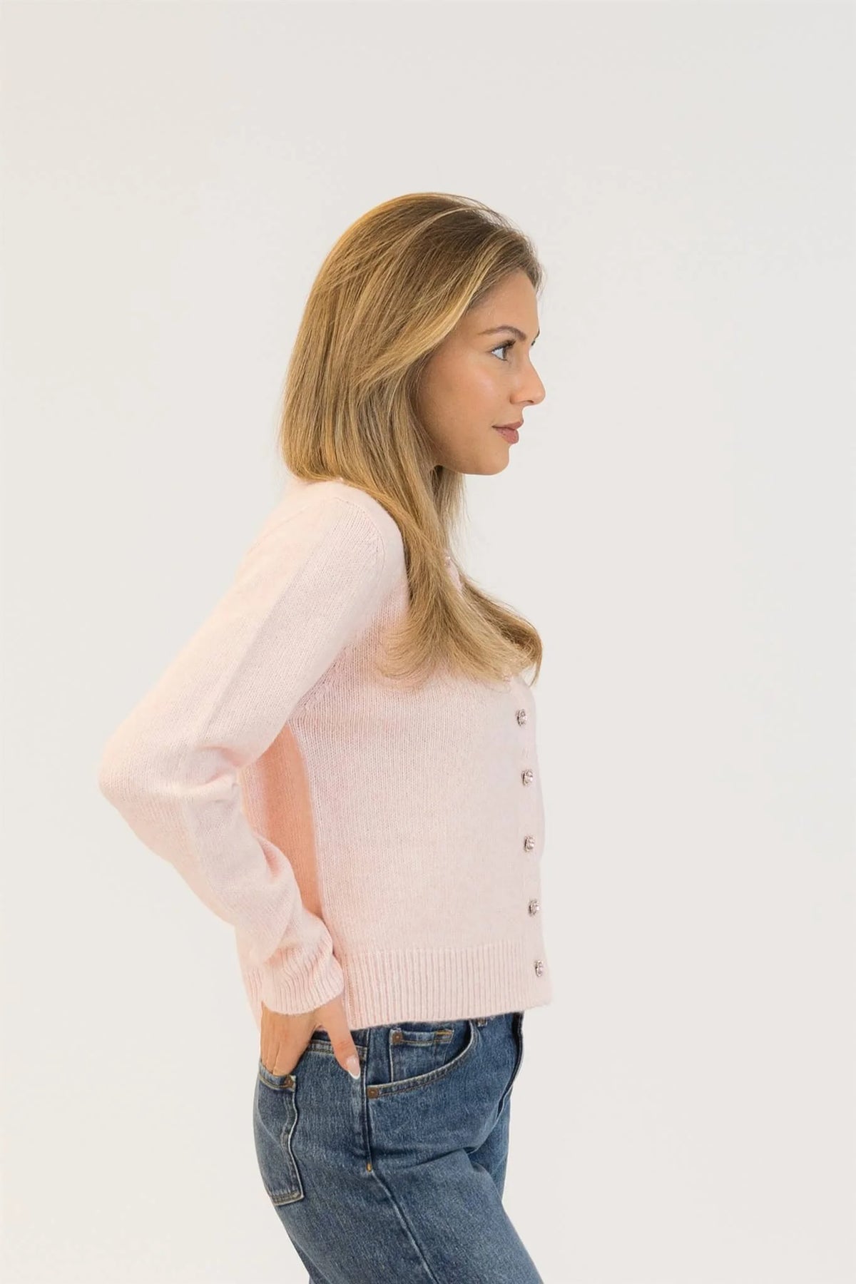 Cardigan Aisha Crystal Button
