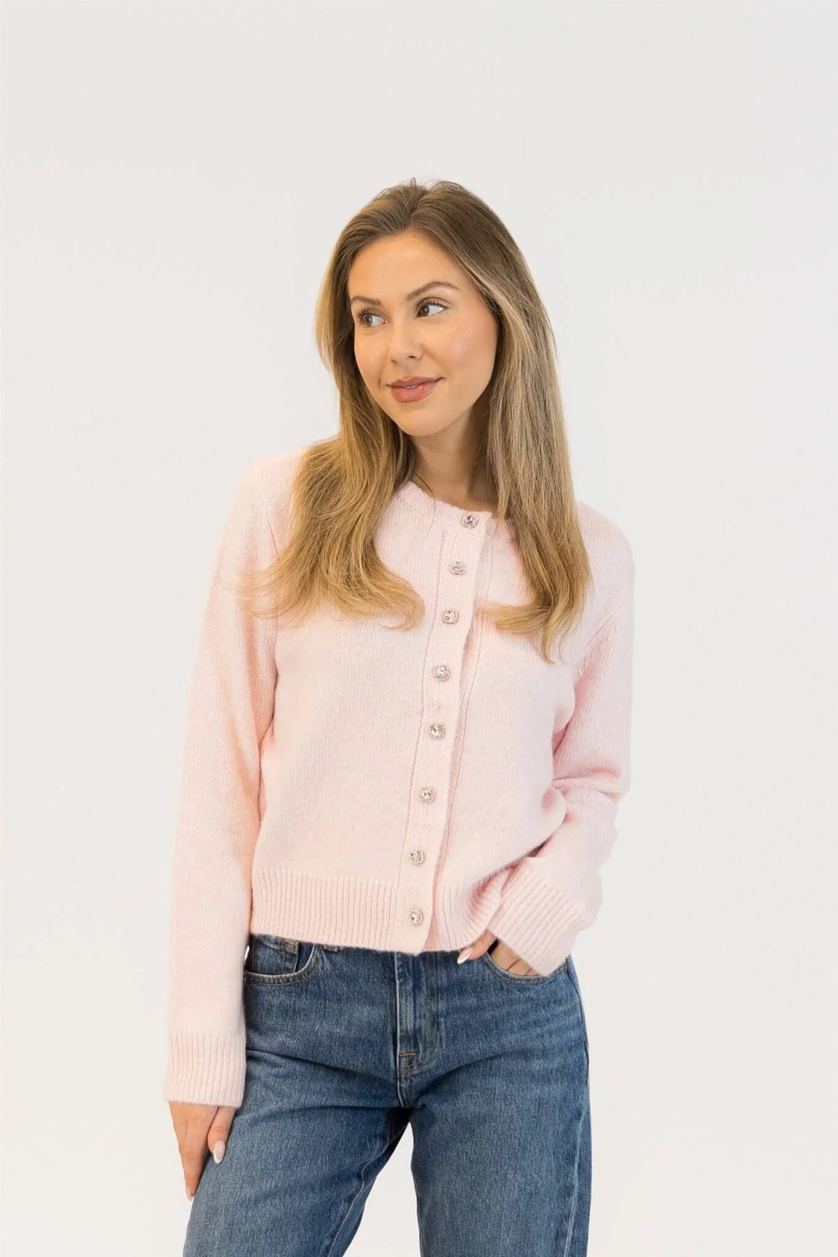 Cardigan Aisha Crystal Button