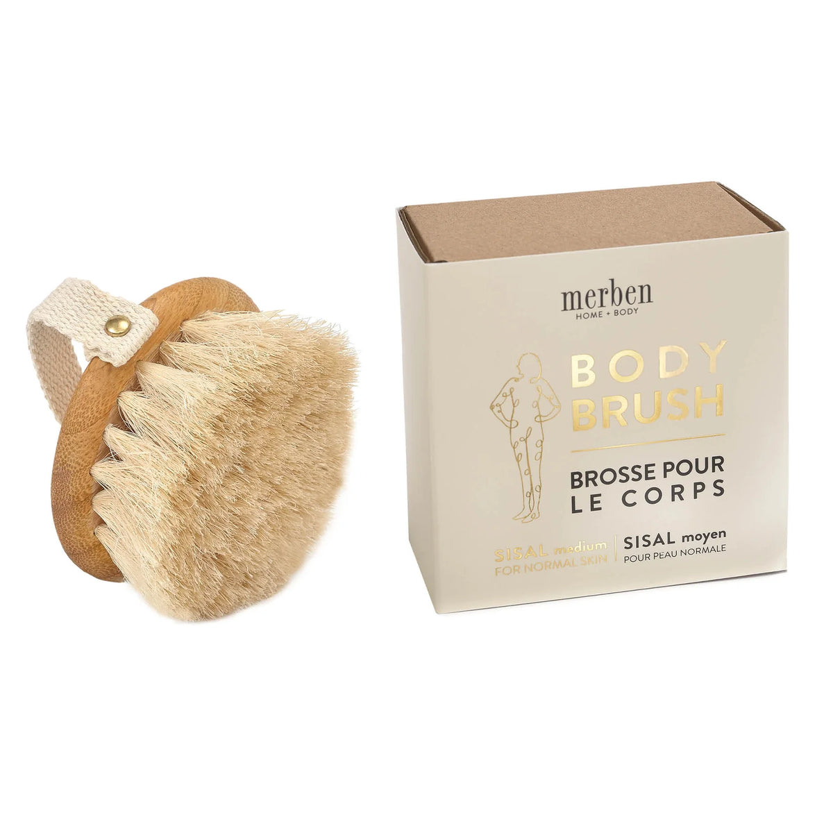 Sisal Body Brush Round