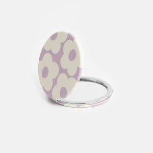 Lilac Pocket Mirror Round
