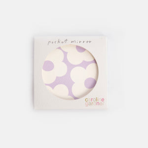 Lilac Pocket Mirror Round