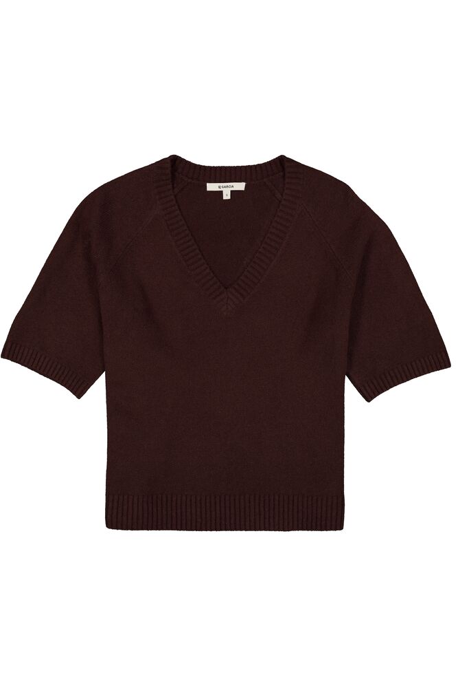 Sweater Brown V Neck