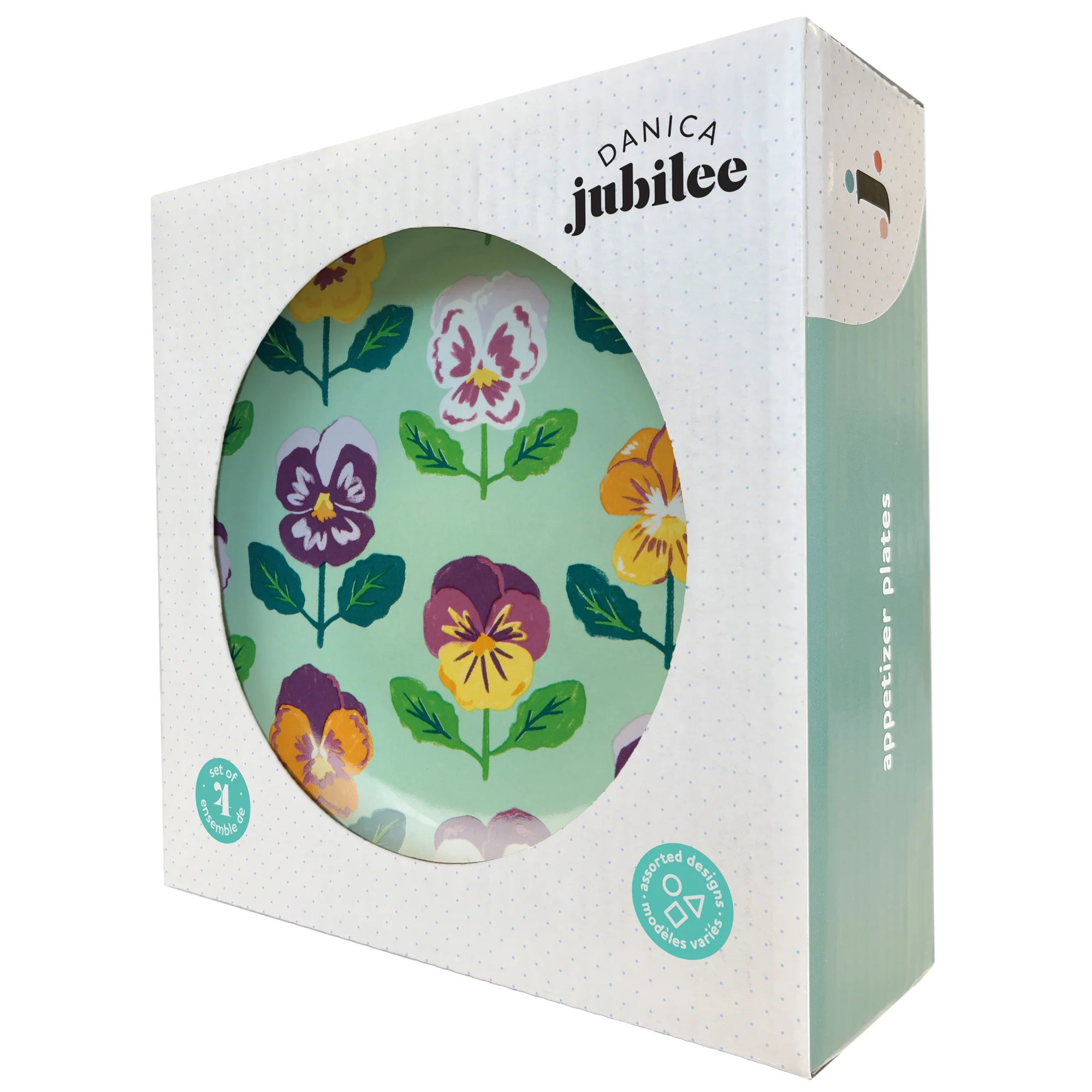 Plates Appie Pansy S/4